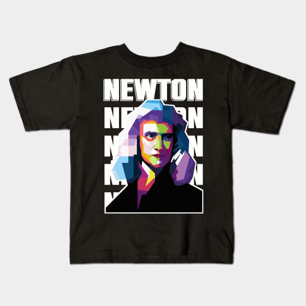 Newton Kids T-Shirt by WPAP46